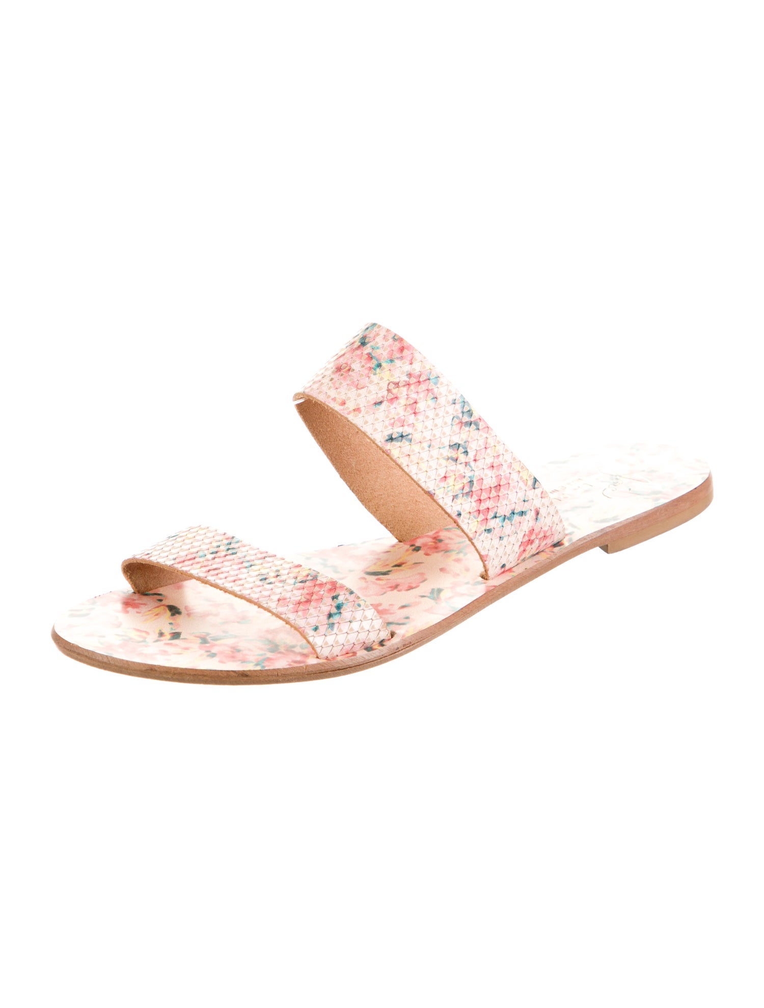 Joie A La Plage Canvas Floral Print Slides