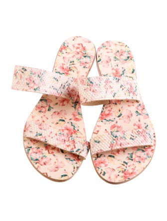 Joie A La Plage Canvas Floral Print Slides