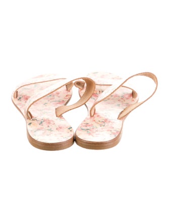 Joie A La Plage Canvas Floral Print Slides