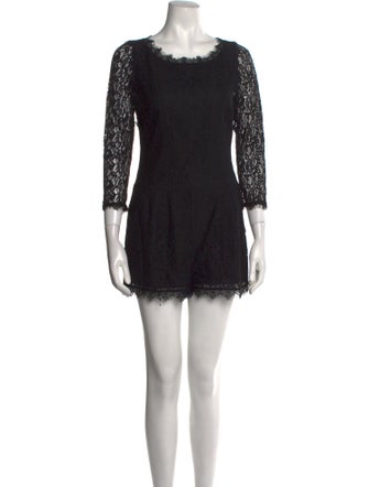 Joie Nylon Lace Pattern Romper