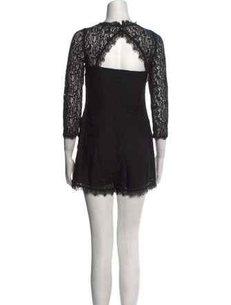 Joie Nylon Lace Pattern Romper