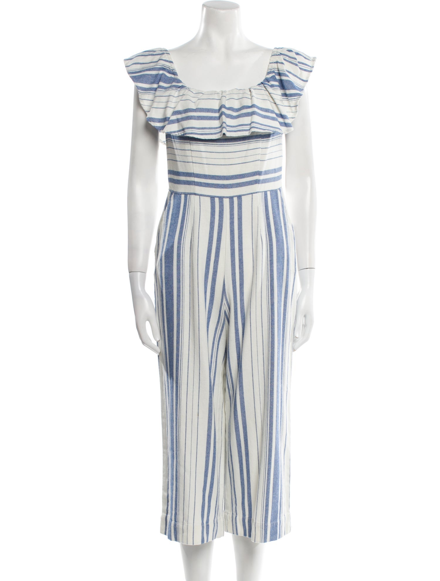 Joie Striped Scoop Neck Jumpsuit