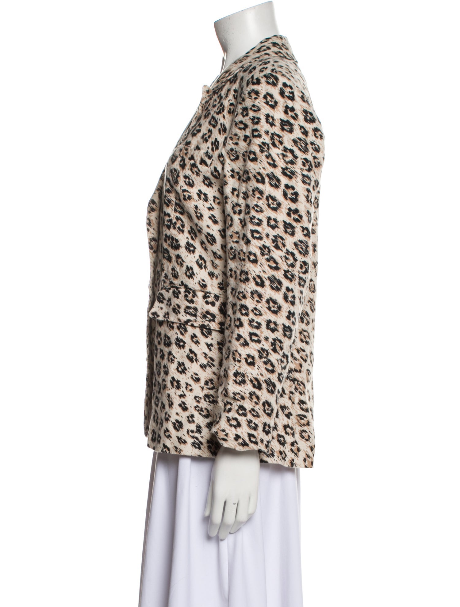 Joie Linen Animal Print Blazer
