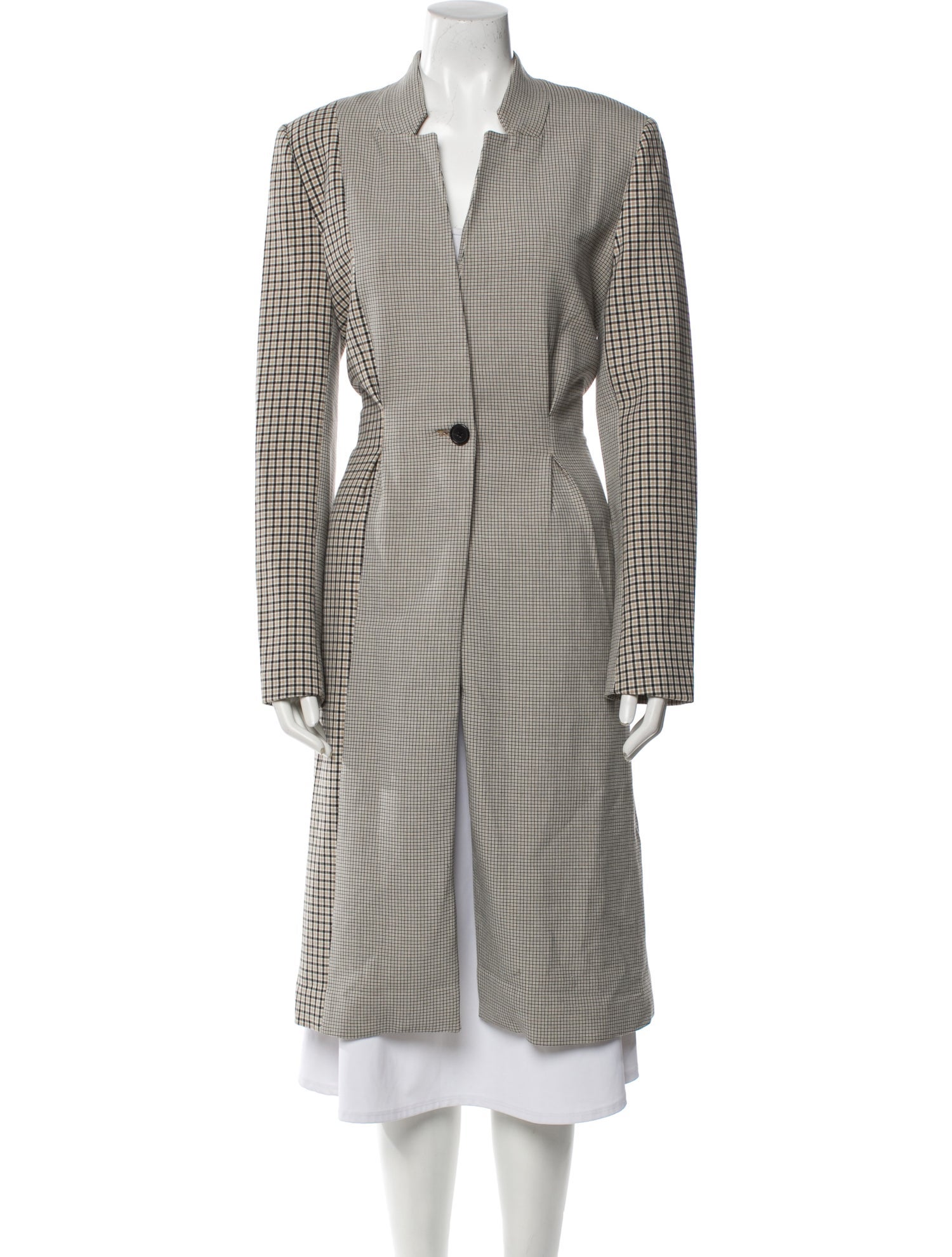 Joie Plaid Print Coat