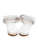 Joie Leather Fringe Trim Accent Slides