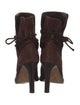 Joie Suede Tassel Accents Lace-Up Boots