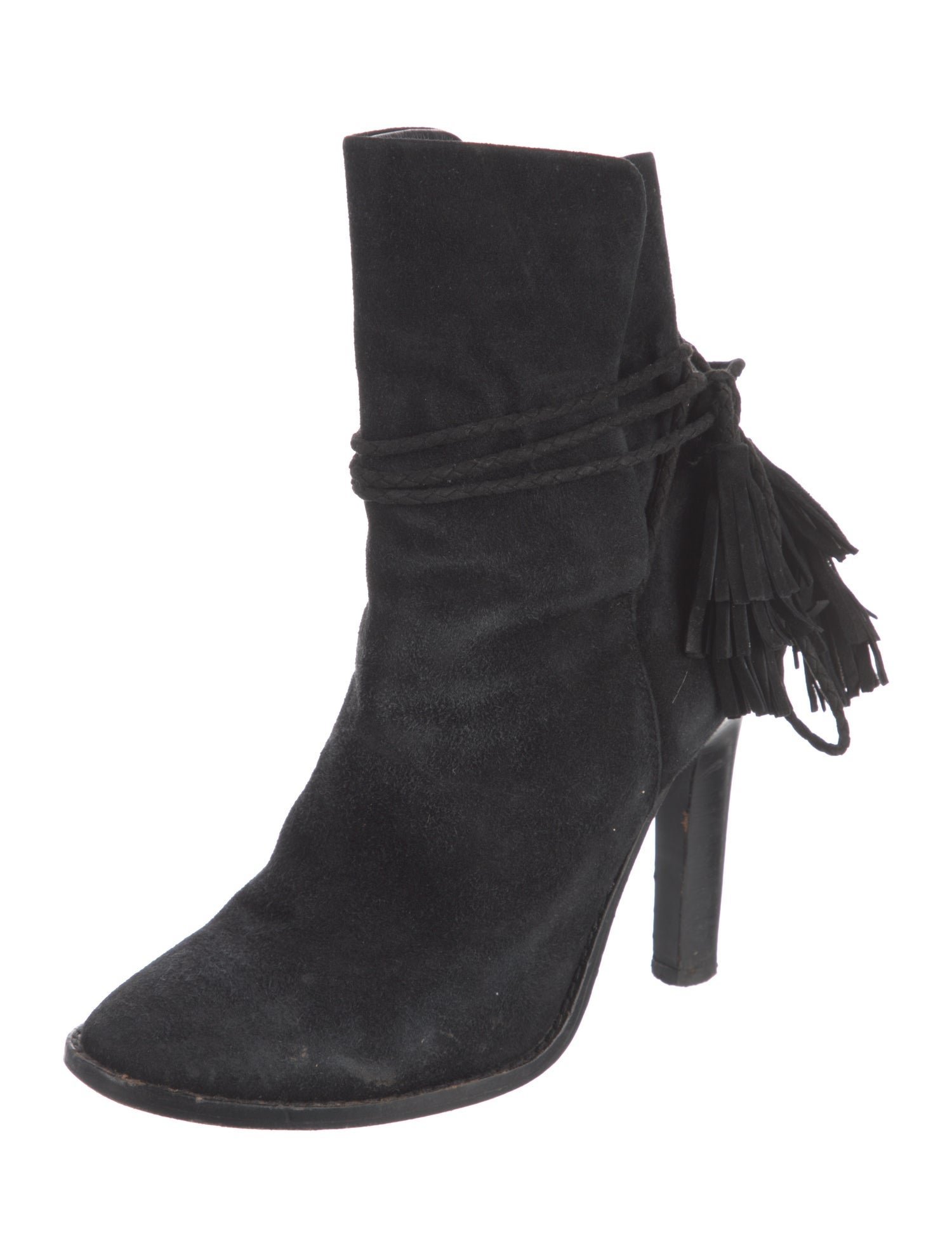 Joie Suede Tassel Accents Boots