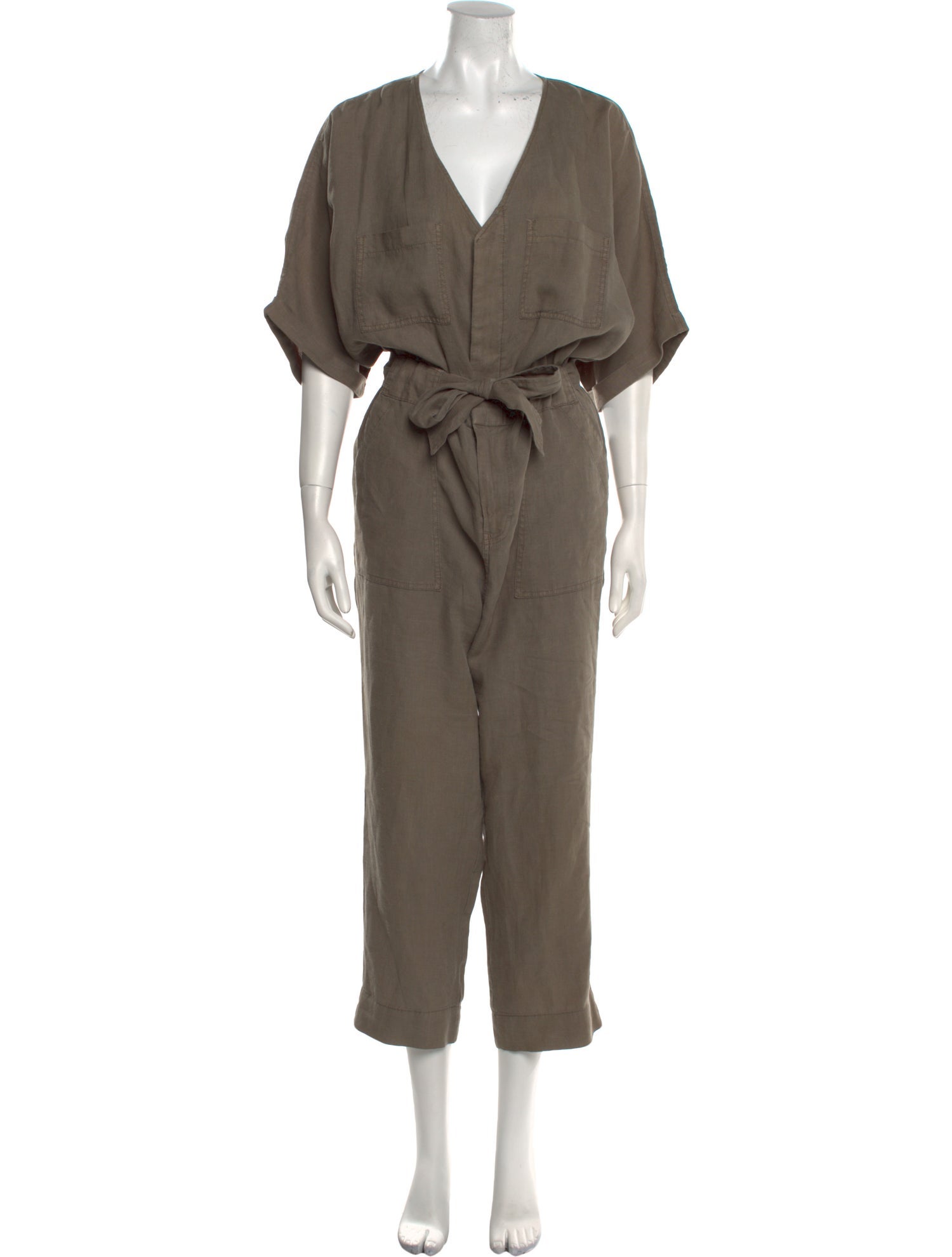 Joie Linen V-Neck Jumpsuit