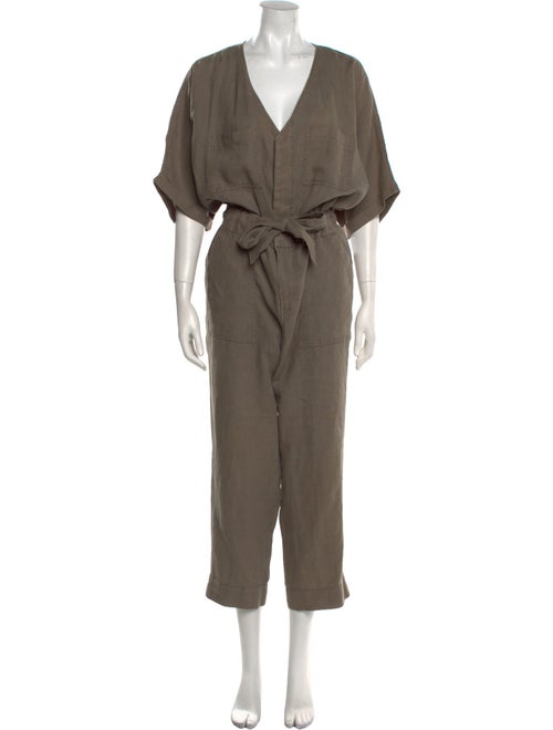 Joie Linen V-Neck Jumpsuit