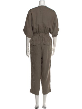 Joie Linen V-Neck Jumpsuit