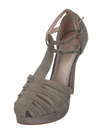 Joie Suede T-Strap Pumps