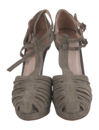 Joie Suede T-Strap Pumps