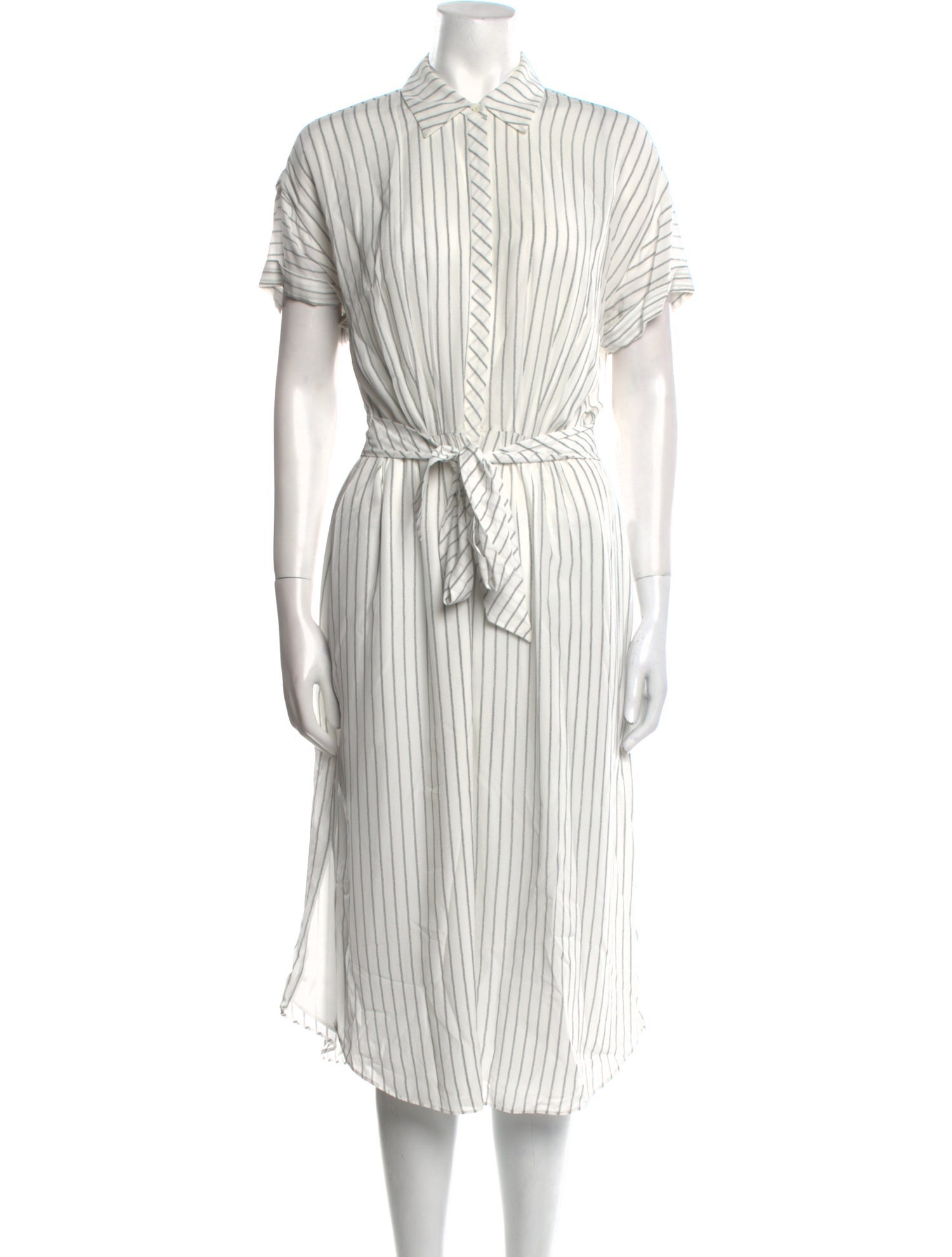 Joie Striped Midi Length Dress