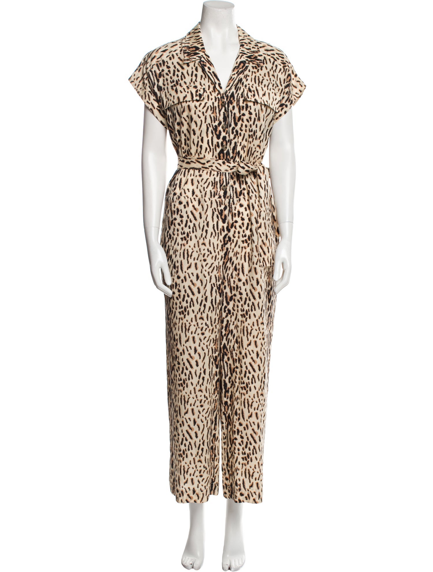 Joie Animal Print Jumpsuit