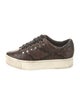 Joie Leather Animal Print Sneakers
