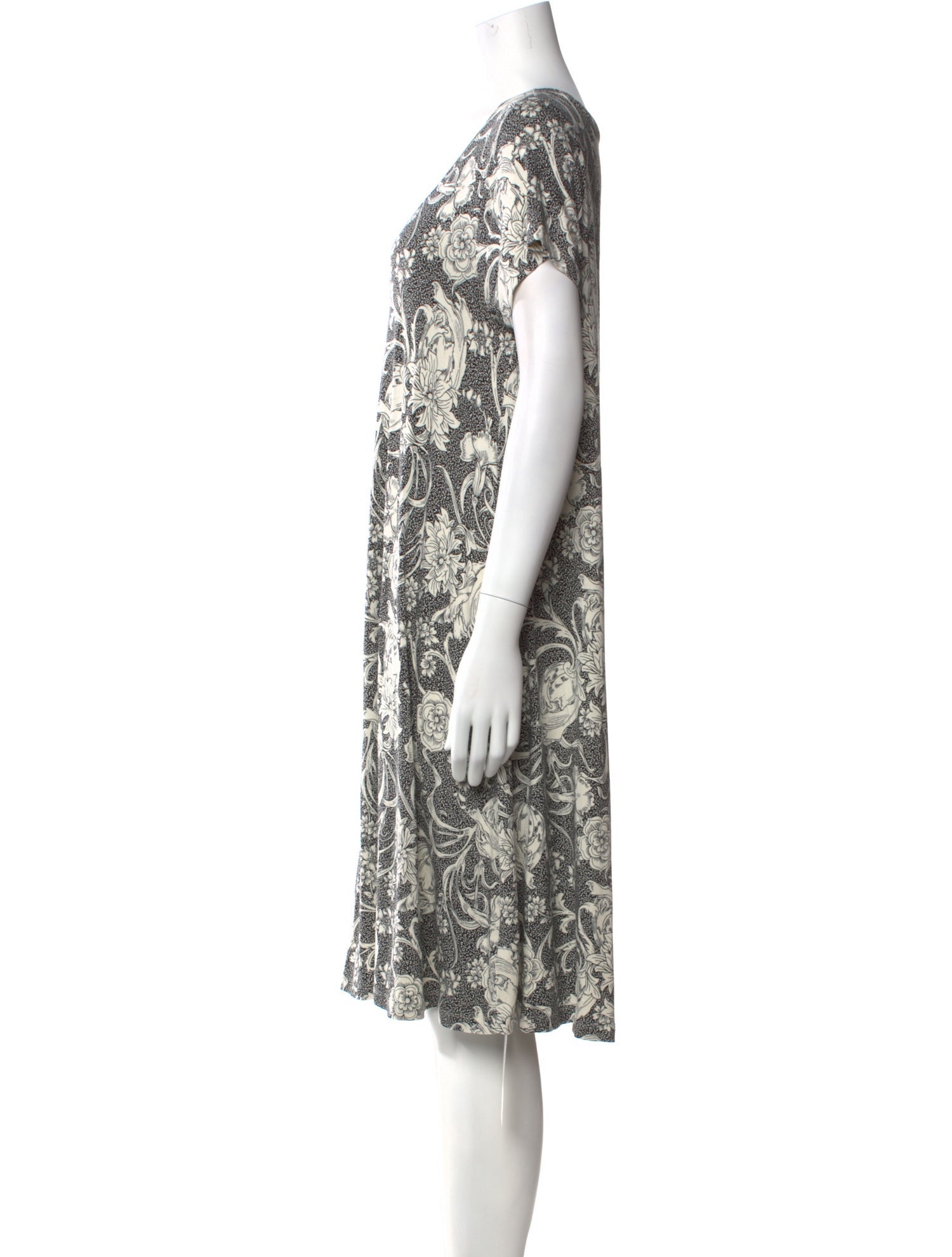 Joie Floral Print Knee-Length Dress