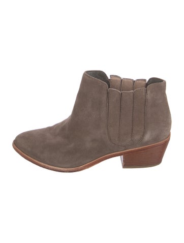 Joie Boots Suede Pleated Accents Chelsea IT 38 | 8