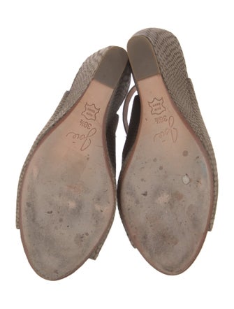 Joie Suede Printed Slingback Sandals