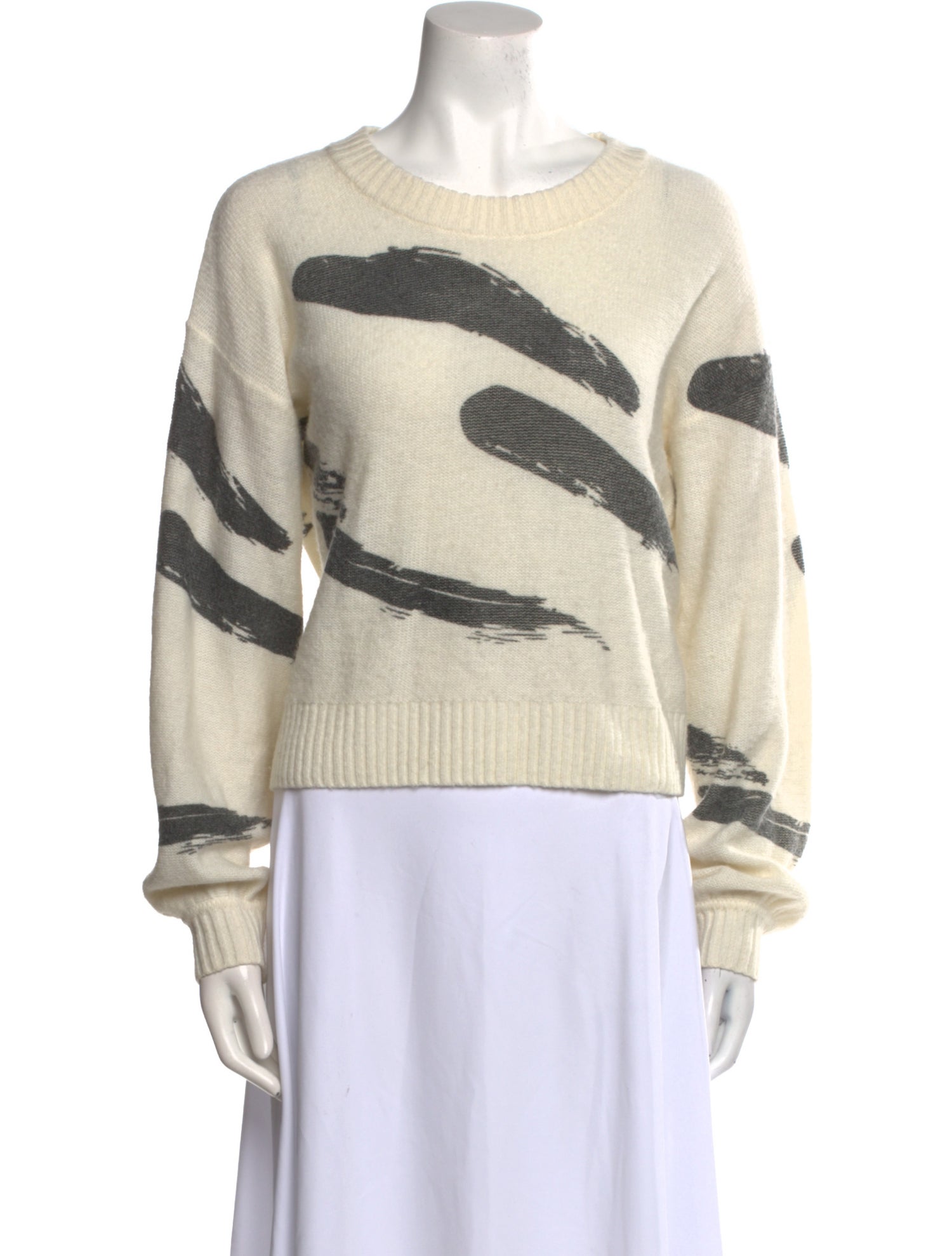Joie Printed Crew Neck Sweater
