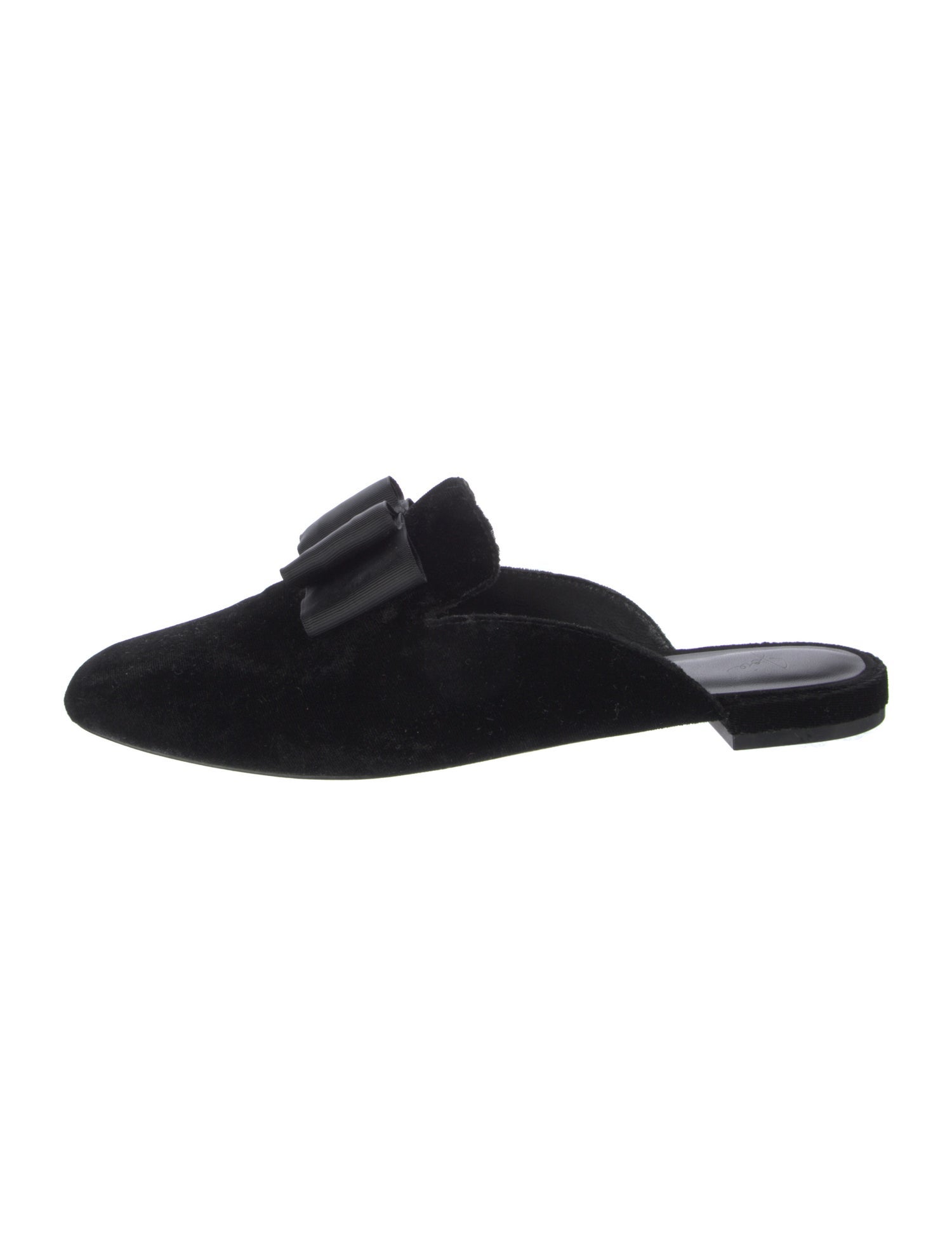 Joie Velvet Bow Accents Mules