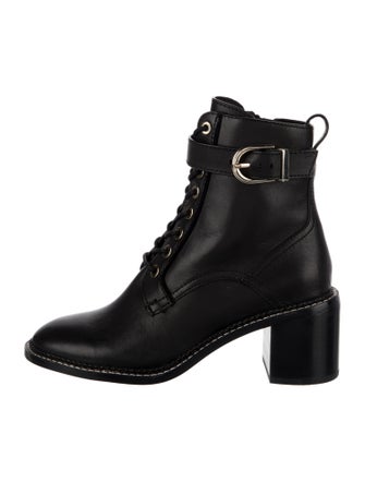 Joie Leather Combat Boots