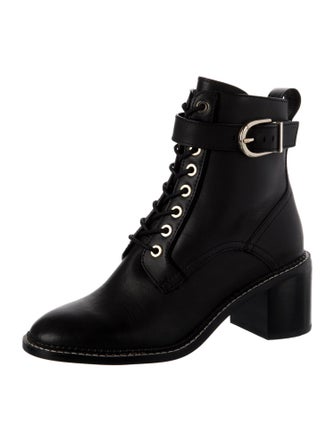 Joie Leather Combat Boots