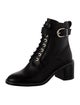 Joie Leather Combat Boots