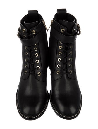 Joie Leather Combat Boots