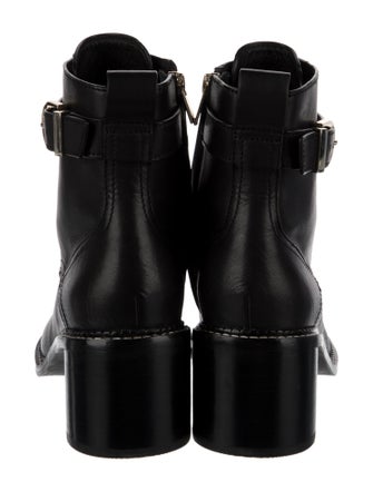 Joie Leather Combat Boots
