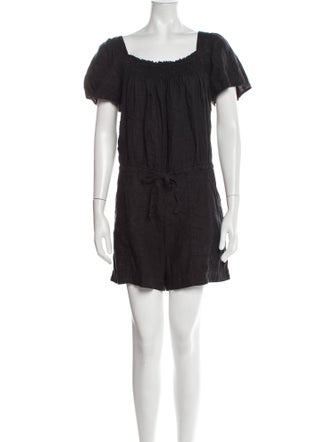 Joie Linen Scoop Neck Romper