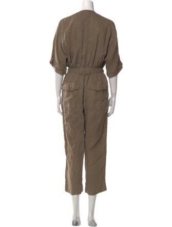 Joie Linen V-Neck Jumpsuit