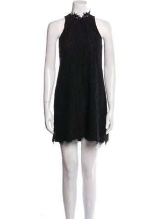 Joie Mock Neck Mini Dress