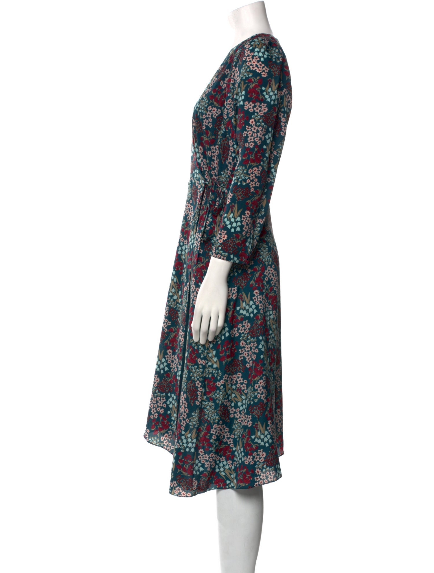 Joie Floral Print Midi Length Dress w/ Tags