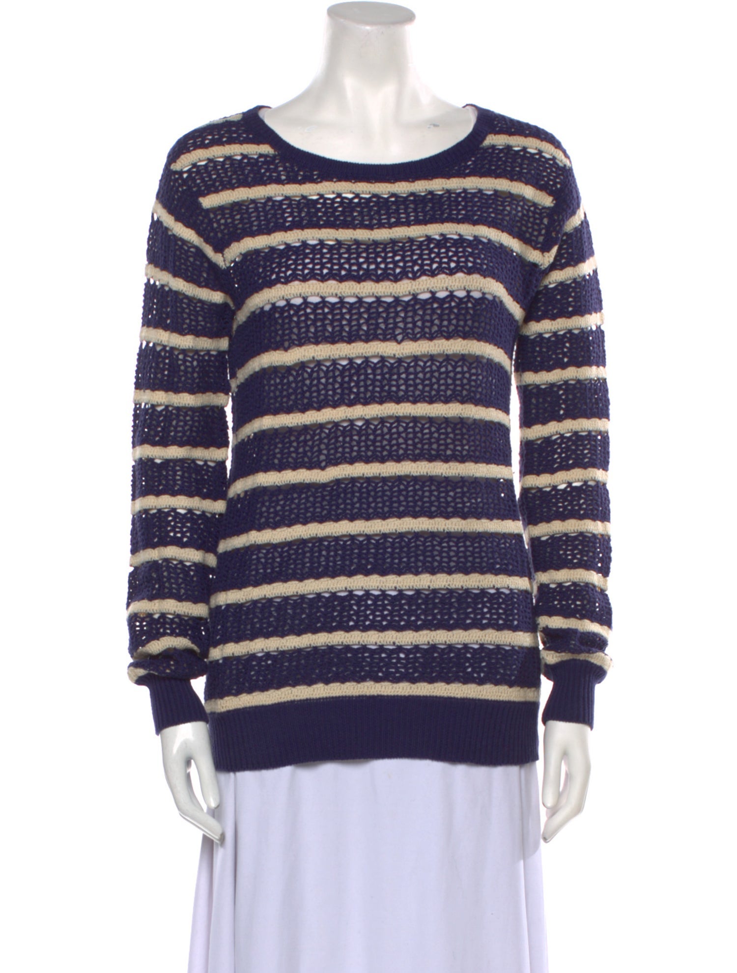 Joie Striped Scoop Neck Sweater