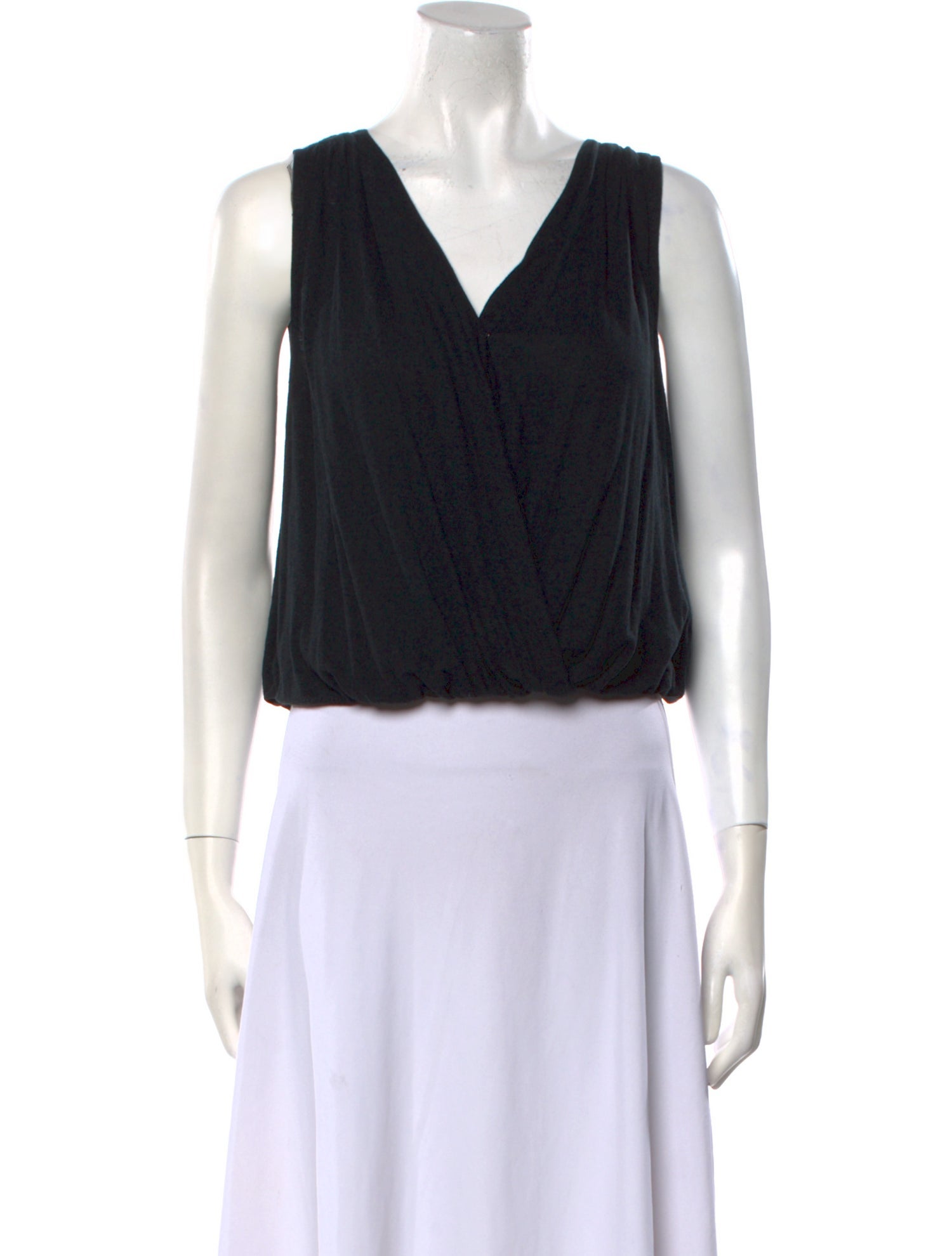 Joie Linen V-Neck Crop Top