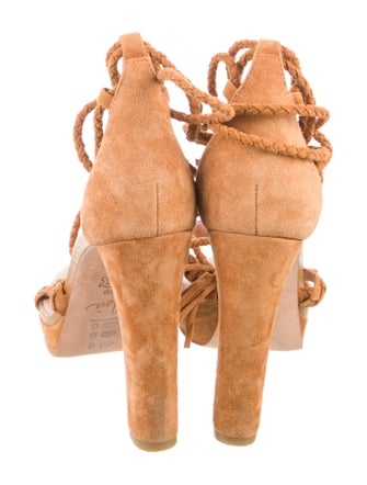 Joie Suede Animal Print Sandals