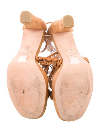 Joie Suede Animal Print Sandals