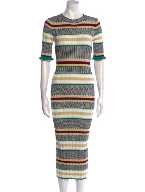 Joie Striped Midi Length Dress