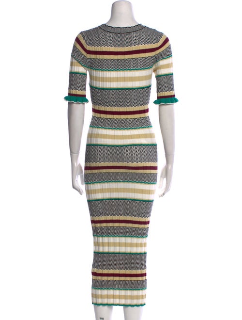 Joie Striped Midi Length Dress