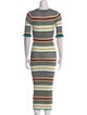 Joie Striped Midi Length Dress