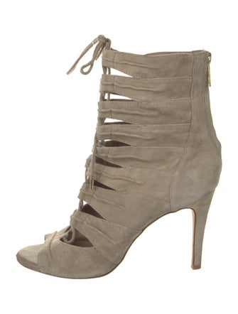 Joie Suede Cutout Accent Gladiator Sandals