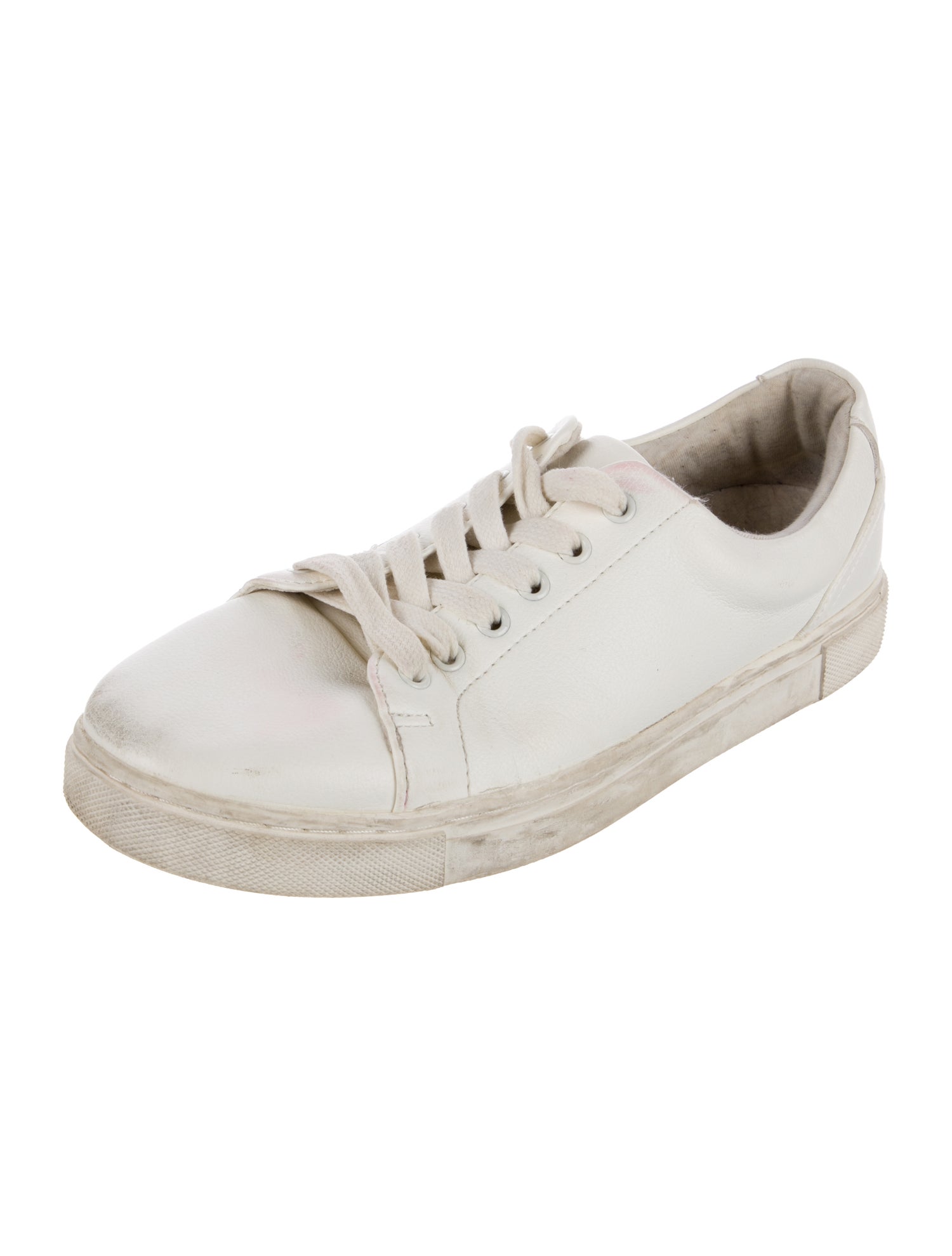 Joie Leather Colorblock Pattern Sneakers