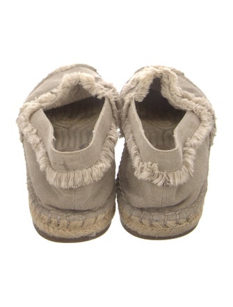 Joie Canvas Raw-Edge Trim Espadrilles