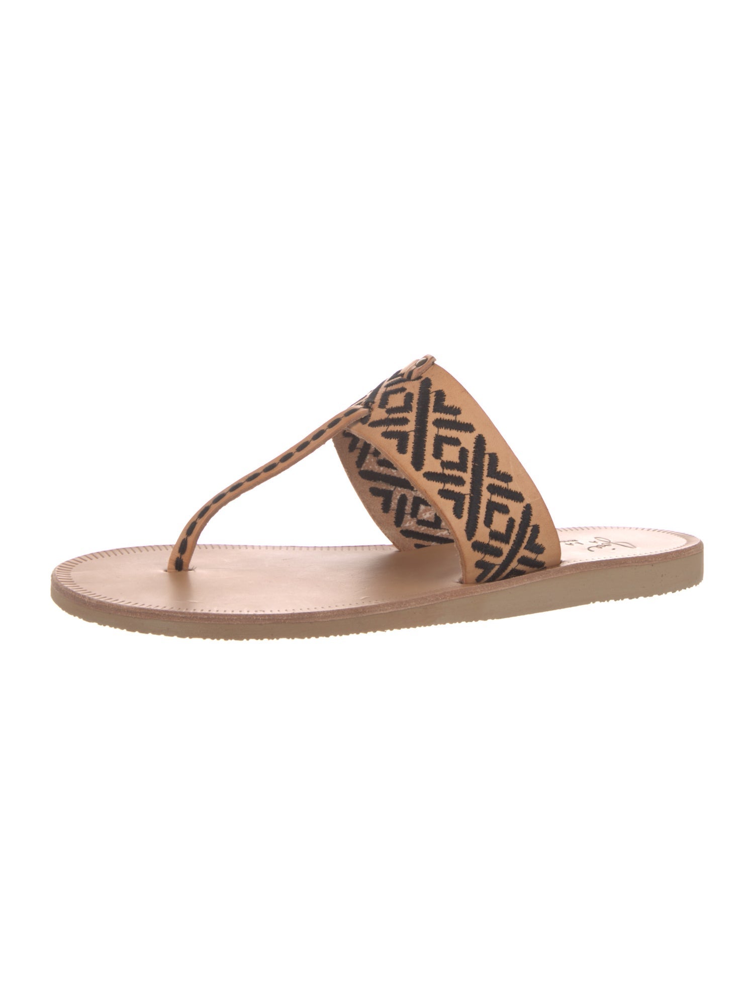 Joie Leather Printed Slides