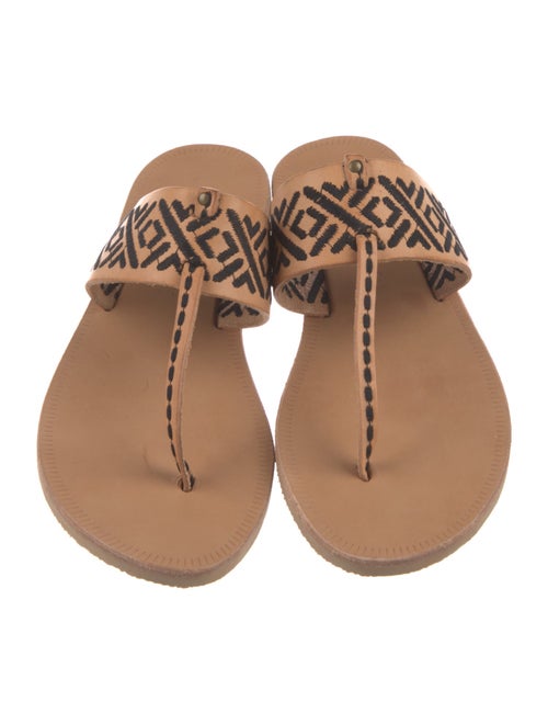 Joie Leather Printed Slides