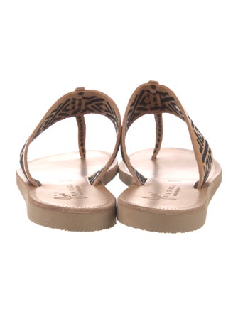 Joie Leather Printed Slides