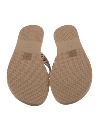 Joie Leather Printed Slides