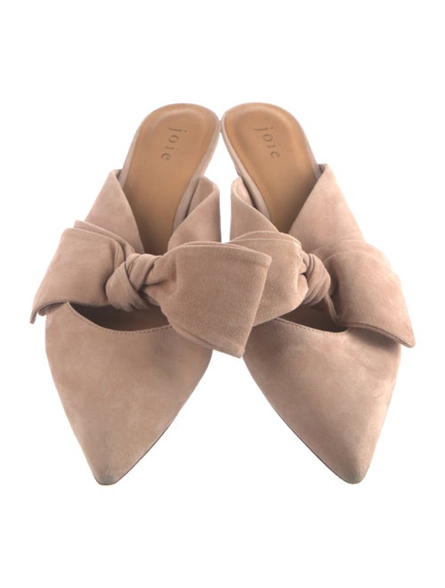 Joie Suede Bow Accents Mules