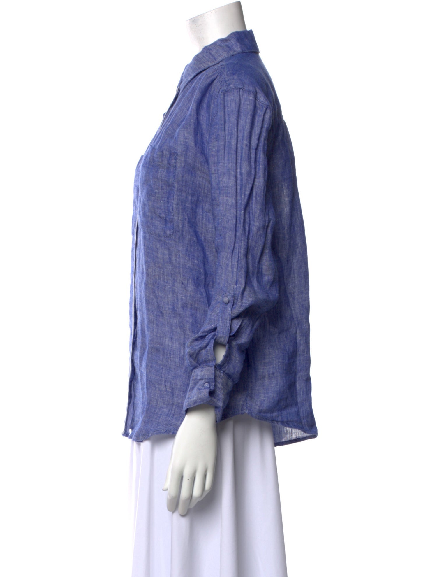 Joie Linen Three-Quarter Sleeve Button-Up Top w/ Tags