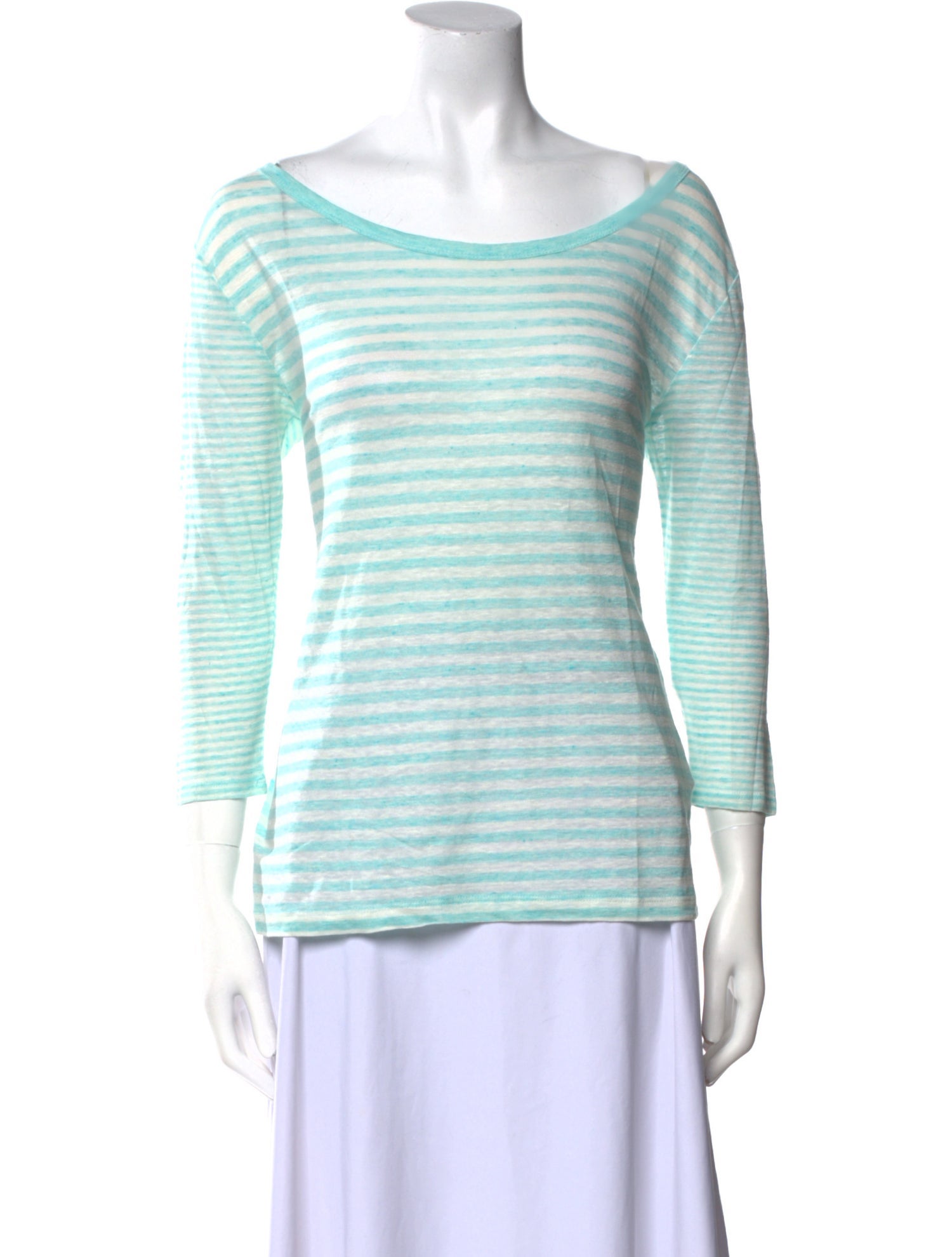 Joie Linen Striped Sweater
